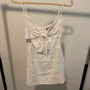 REFORMATION White Mini Dress